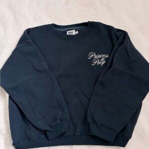 Princess Polly Dark Blue Women's Crew Neck Sweater Size US 8